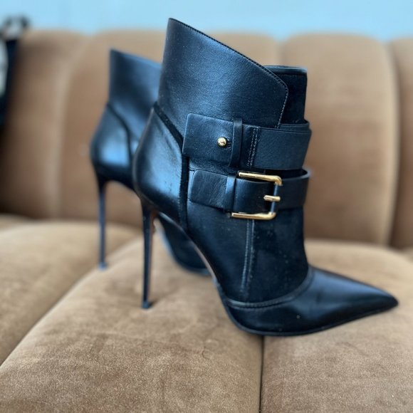 BALMAIN Black Booties - Picture 4 of 6